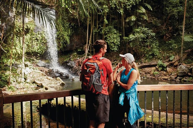 Waterfall Green Behind The Gold Mandatory Credit Tourism And Events Queensland